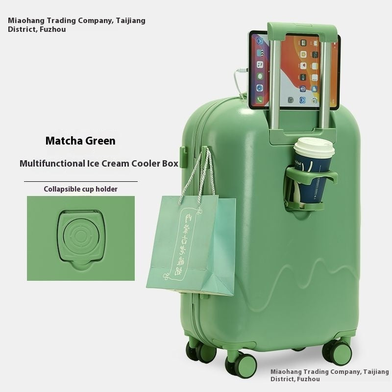 Ice Cream Pattern Luggage Small Lightweight Universal Wheel
