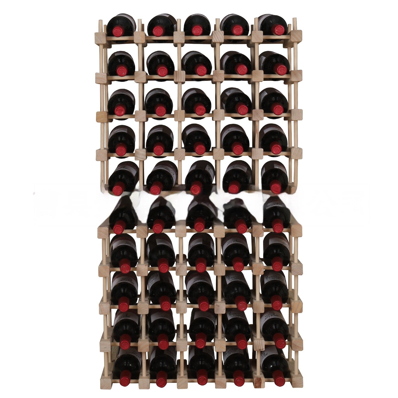 Solid Wood Wine Rack Wooden Assembly Display Multi-bottle Storage