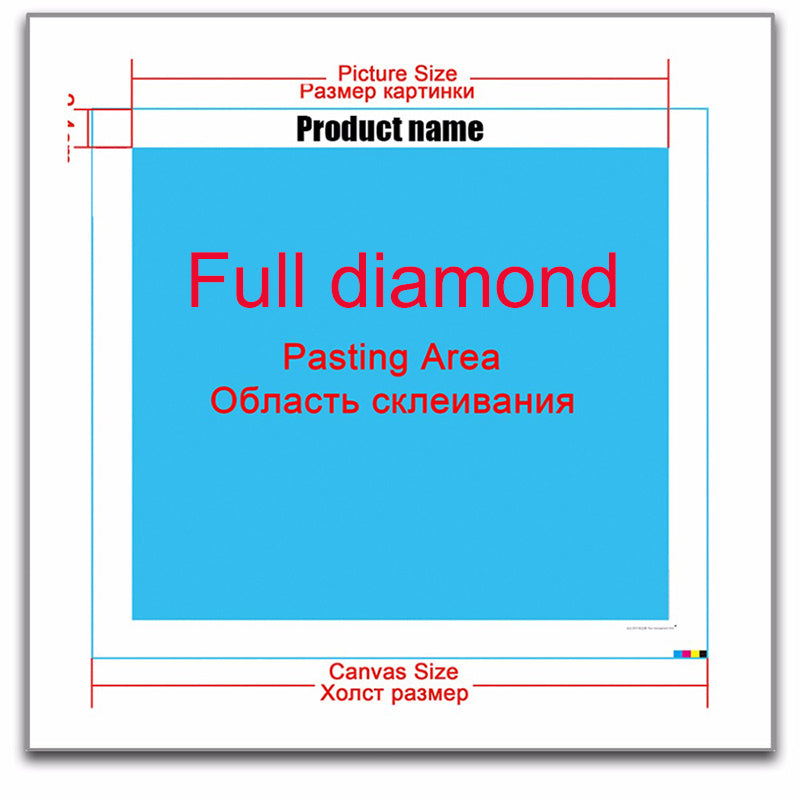 HD Diy Diamond Painting Round Diamond Square Diamond Cross Stitch