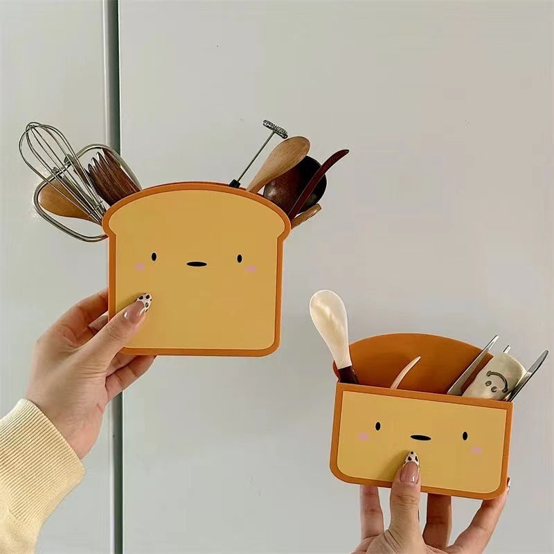 Cute Toast Refrigerator Magnetic Storage Box