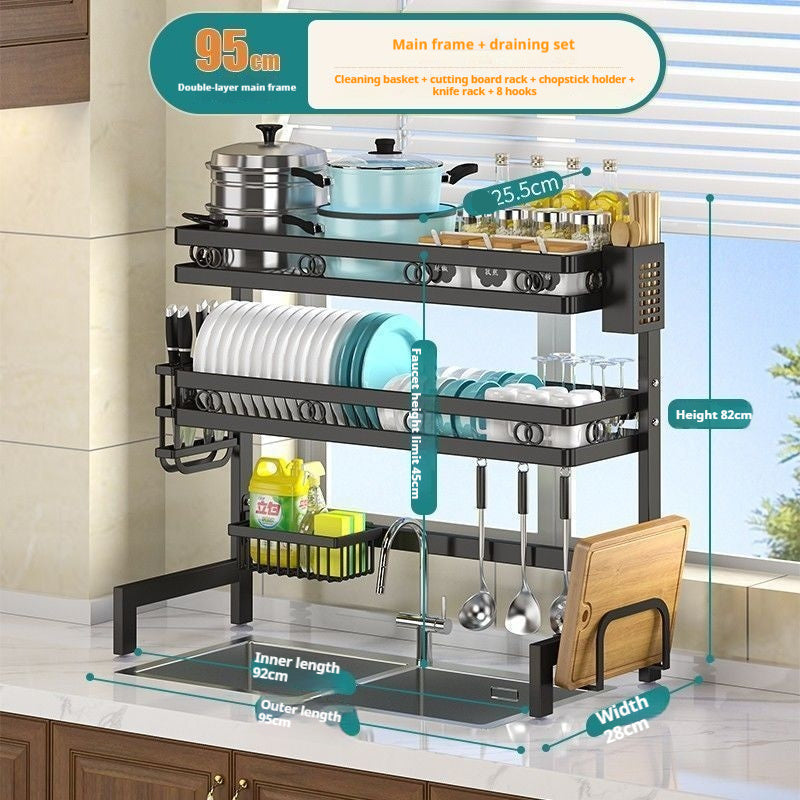 Household Multi-functional Simple Kitchen Sink Drain Rack