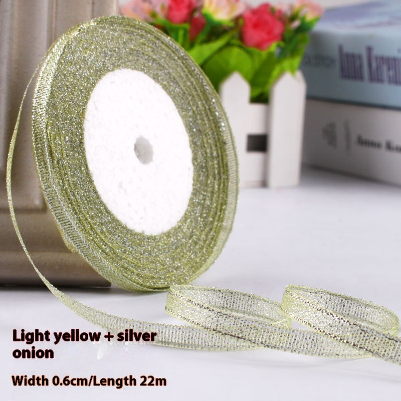 Colored Bands Gift Packaging Bow Ribbon