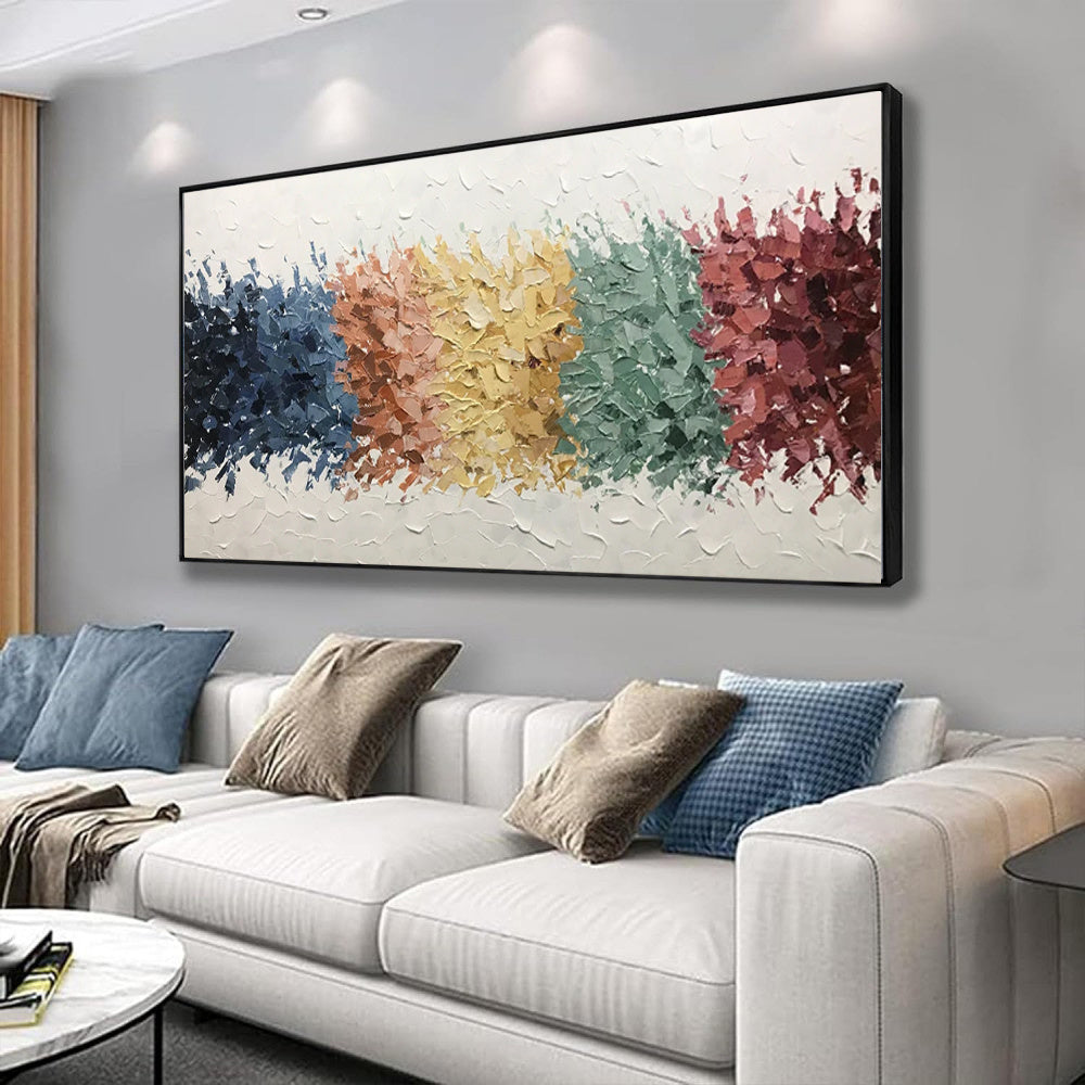 Handmade Abstract Color Oil Painting On Canvas Modern Home Decor Large Texture Poster Wall Art Picture Room Decoration