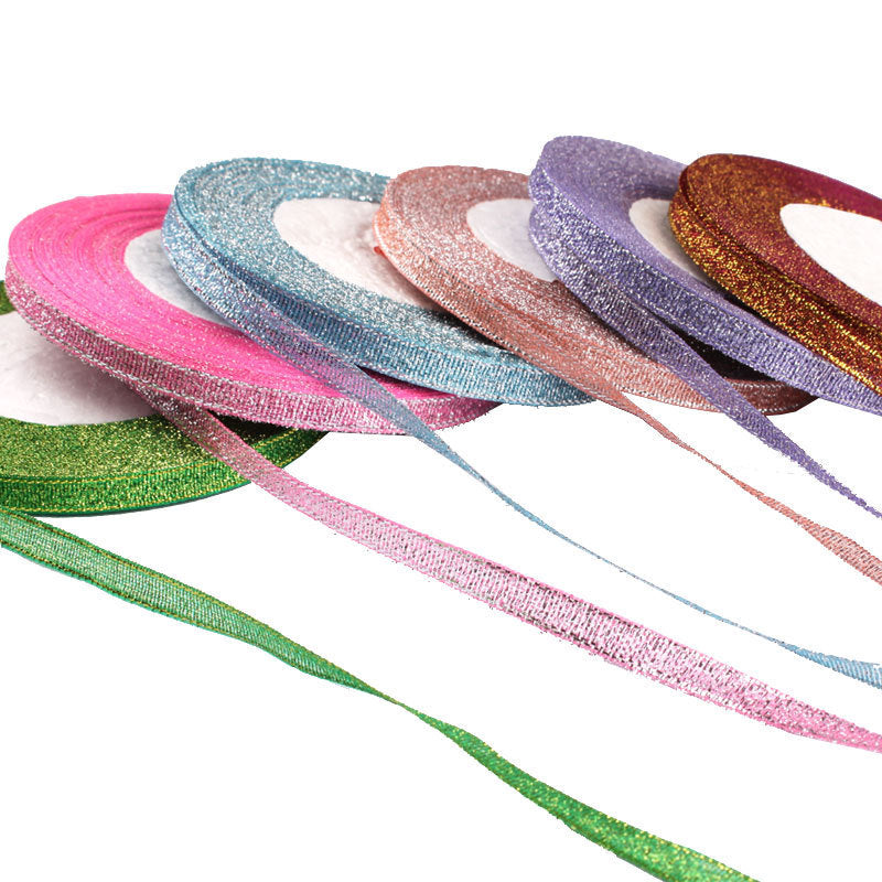 Colored Bands Gift Packaging Bow Ribbon