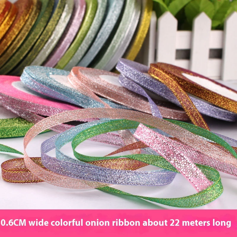 Colored Bands Gift Packaging Bow Ribbon