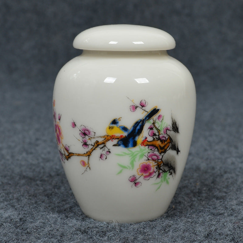 Household Portable Mini Ceramic Tea Jar