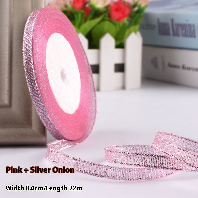 Colored Bands Gift Packaging Bow Ribbon