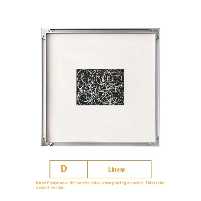 Modern Simple Black And White Line Decorative Painting