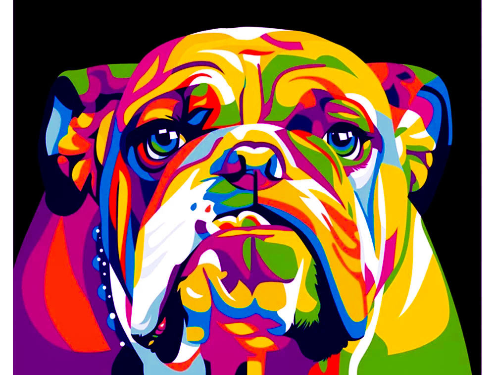 Animal Diamond Painting Lion Tiger Cat Dog Complete Cross  Kit