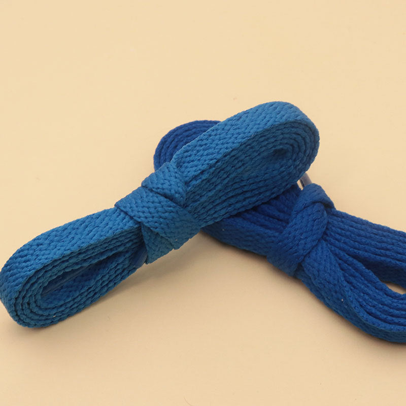 Classic Solid Color Flat Mesh All-match Shoelace