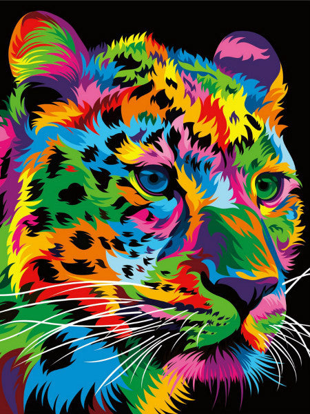 Animal Diamond Painting Lion Tiger Cat Dog Complete Cross  Kit
