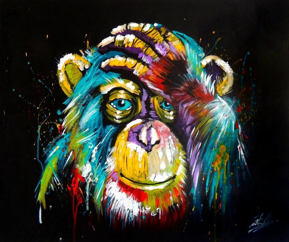 Animal Diamond Painting Lion Tiger Cat Dog Complete Cross  Kit