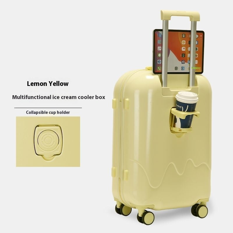Ice Cream Pattern Luggage Small Lightweight Universal Wheel
