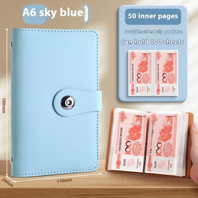 Saving Book Can Be Put Only Cash Storage Wallet Storage Bag