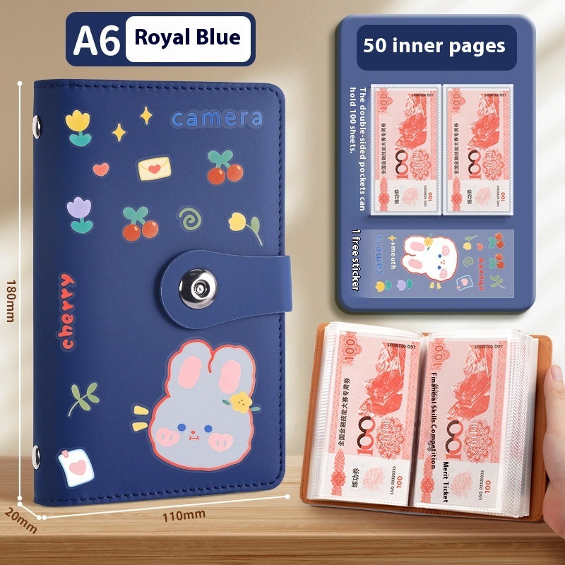 Saving Book Can Be Put Only Cash Storage Wallet Storage Bag