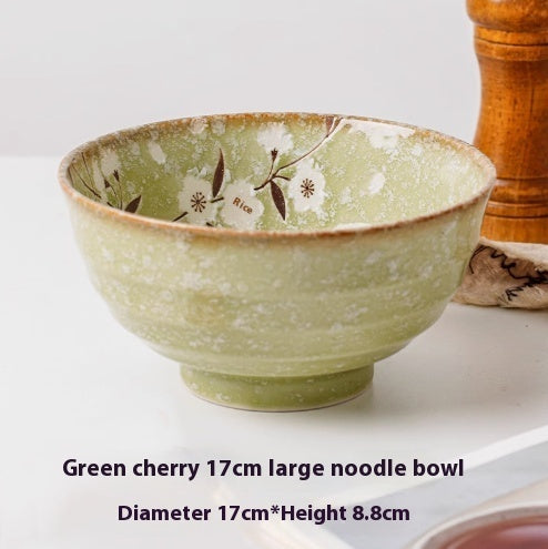 Ceramic Household Lamian Noodles Bowl Antique Tableware Imported From Japan
