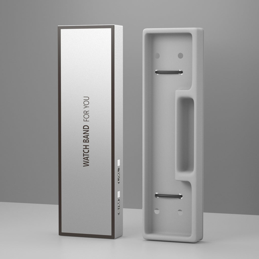 Flocking Blister Neutral Silver Card Strap Packing Box