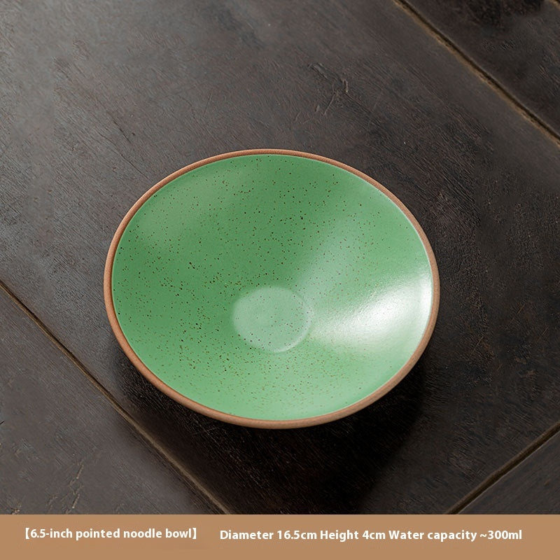 Stoneware Plate Open Rain-hat Shaped Bowl