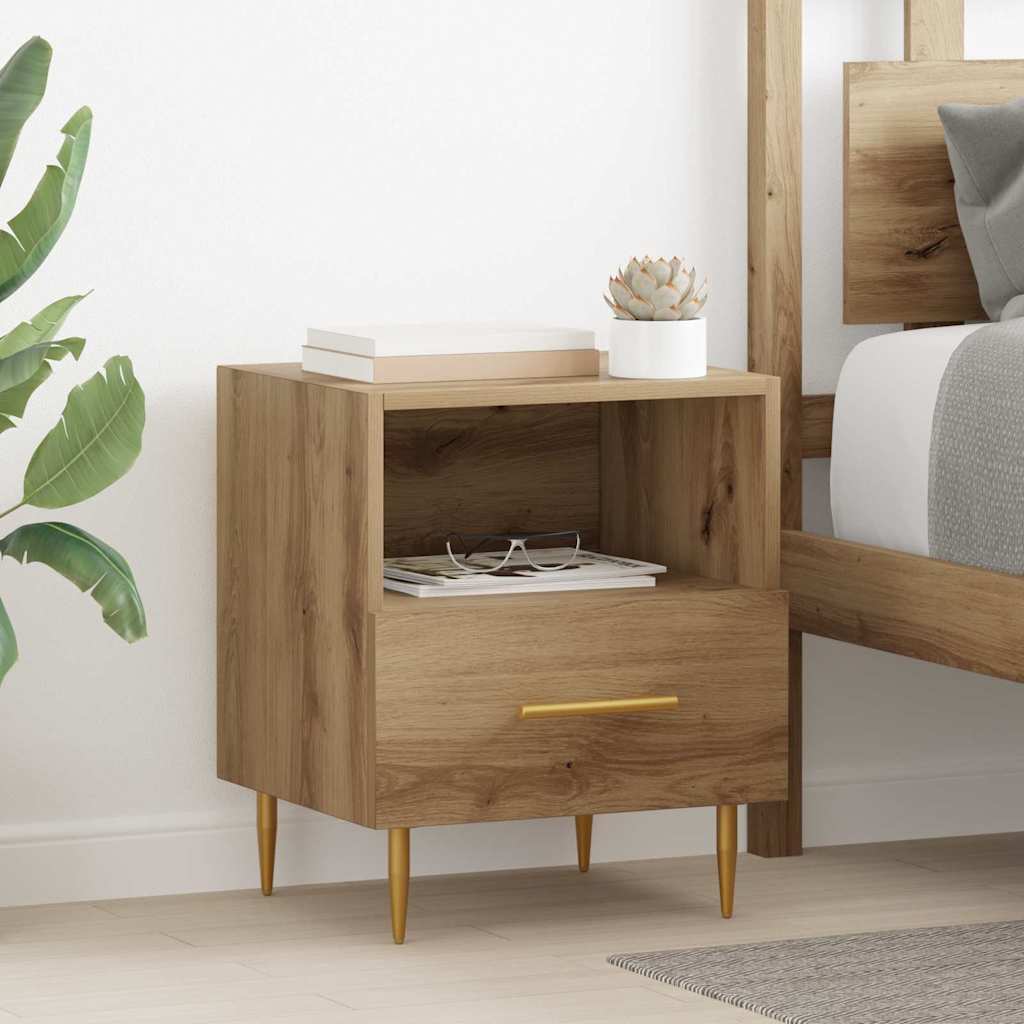 comodino 40x35x47,5 cm, legno ingegnerizzato, comodino rovere Sonoma