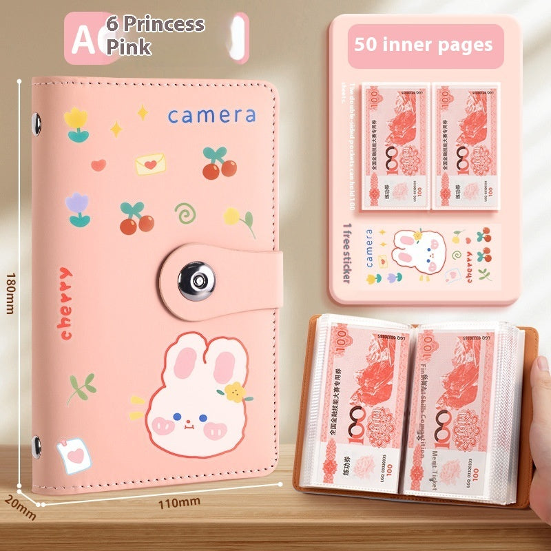 Saving Book Can Be Put Only Cash Storage Wallet Storage Bag