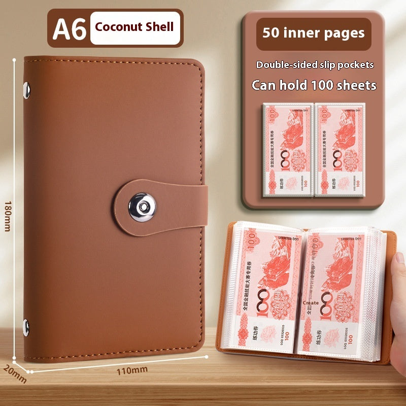 Saving Book Can Be Put Only Cash Storage Wallet Storage Bag