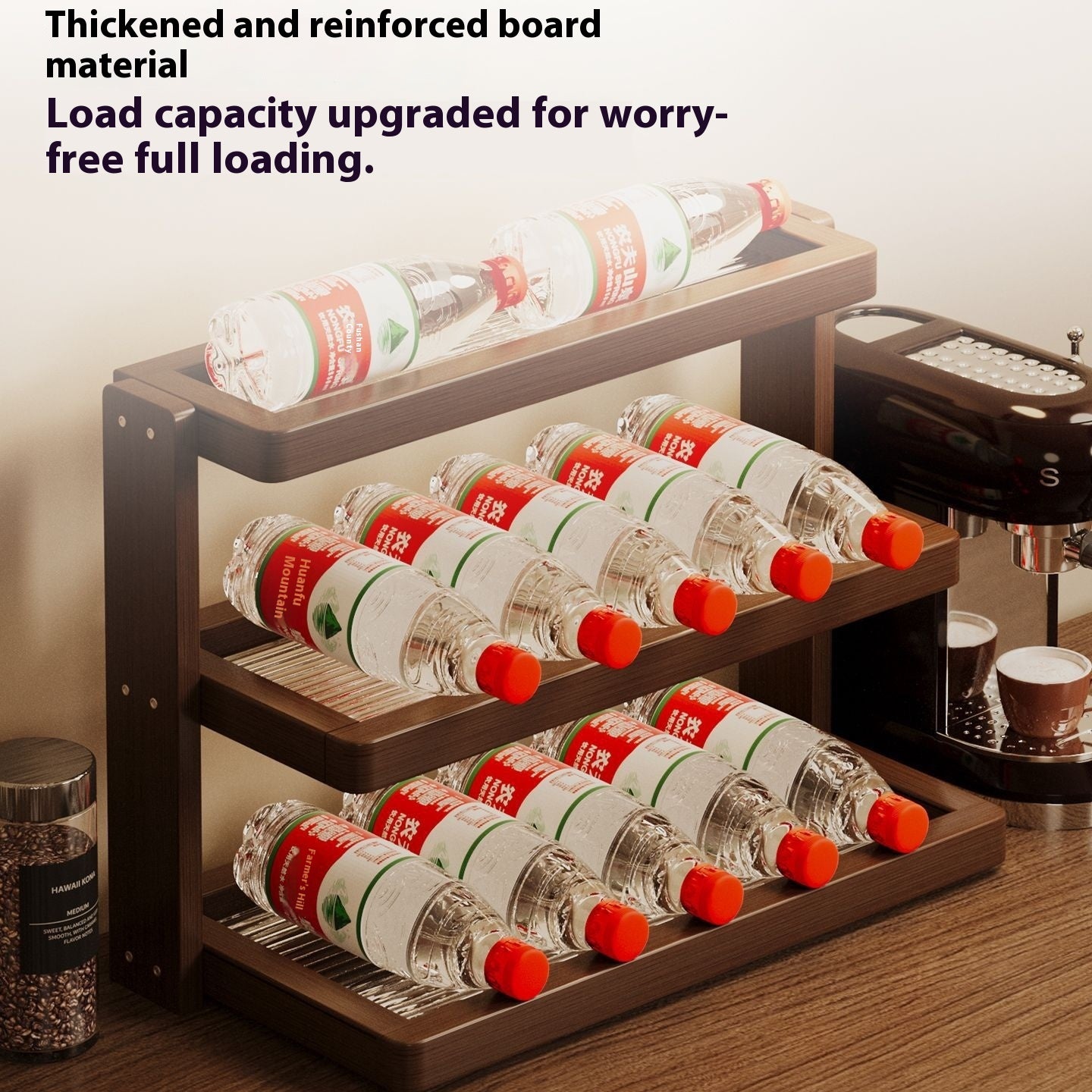 Desktop Cup Holder Acrylic Mid-ancient Storage Rack Multi-layer Table Tops Cup Holder Coffee Shop Corner Storage Display