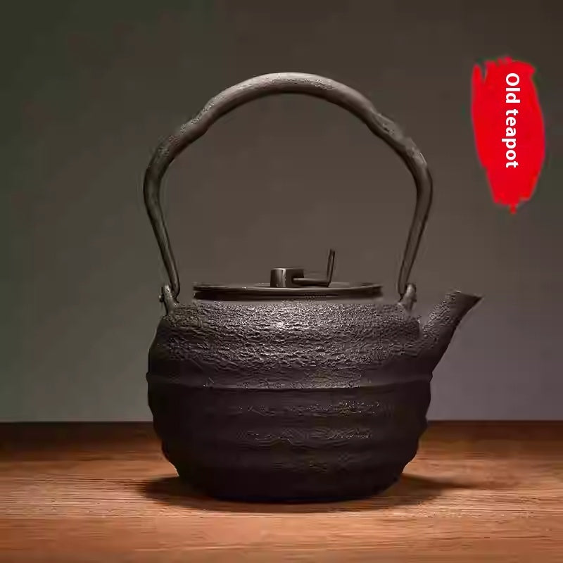 Handmade Iron Pot Chinese Lost-wax Casting Craft Cast Iron Teapot