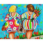 Painting by numbers - Abstract women
