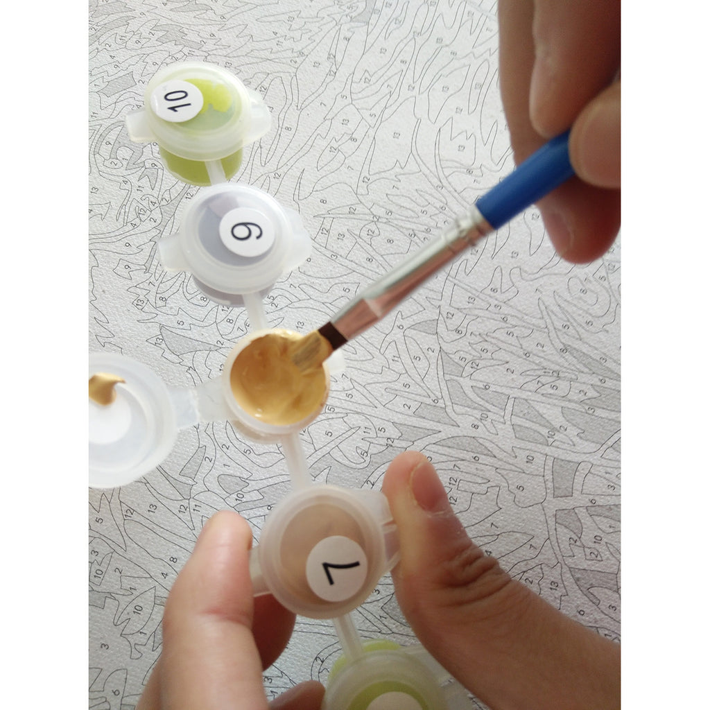 A Drop Shipping Digital Oil Painting Wholesale Frameless Horse