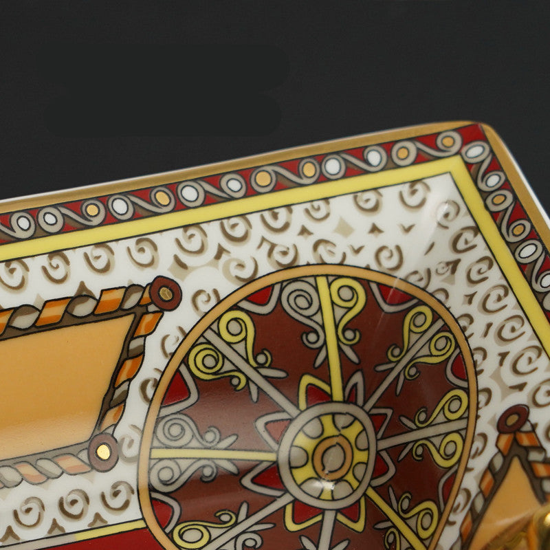 Large Capacity Two-slot War Horse Ashtray