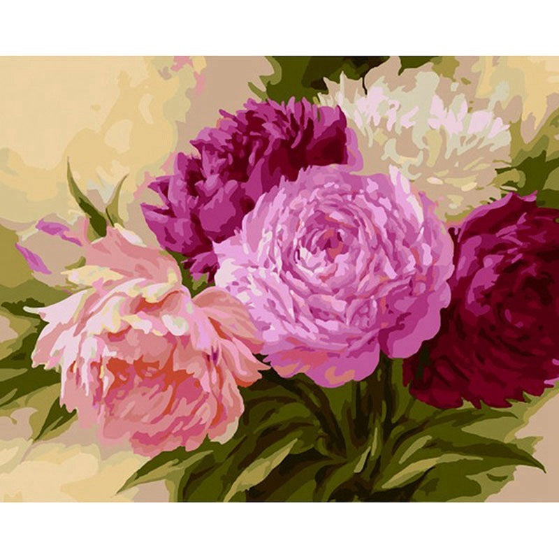 DIY Digital Oil Painting Natural Landscape Flower Painting