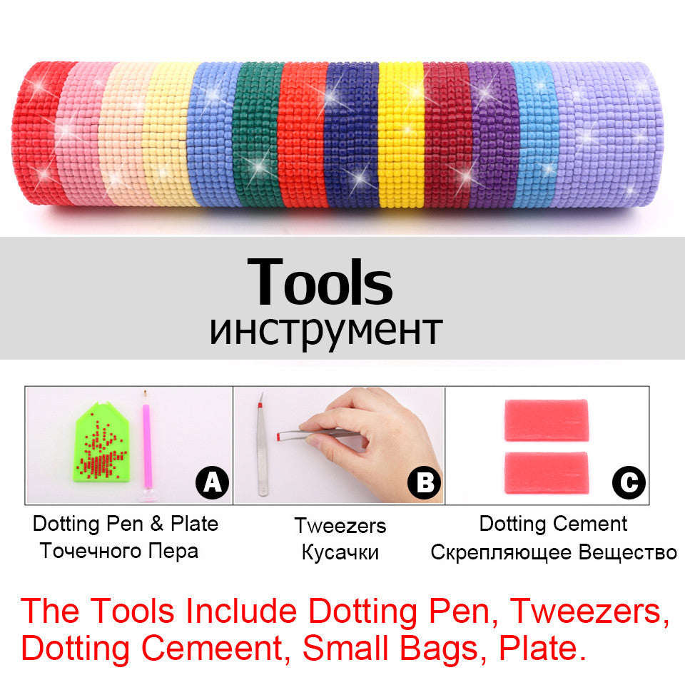 5D DIY Diamond Painting  Flower Skull Embroidery CrossStitch 5D