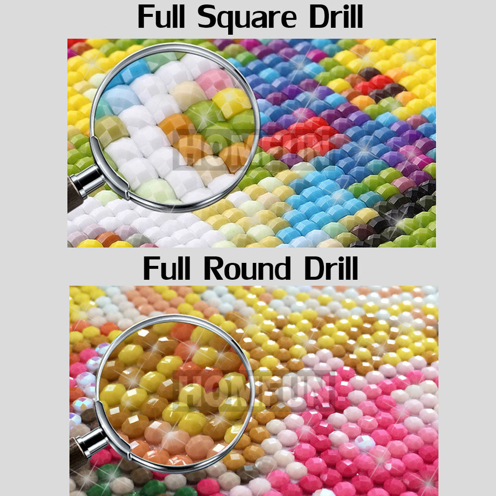 5D DIY Diamond Painting  Flower Skull Embroidery CrossStitch 5D