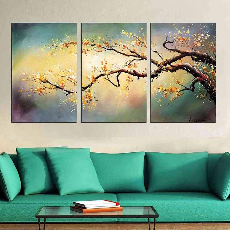 DIY Modern Flower Tree 5D Diamond Embroidery Painting Full Drill Round Diamond Picture Mosaic Cross  Kit Diamond Painting