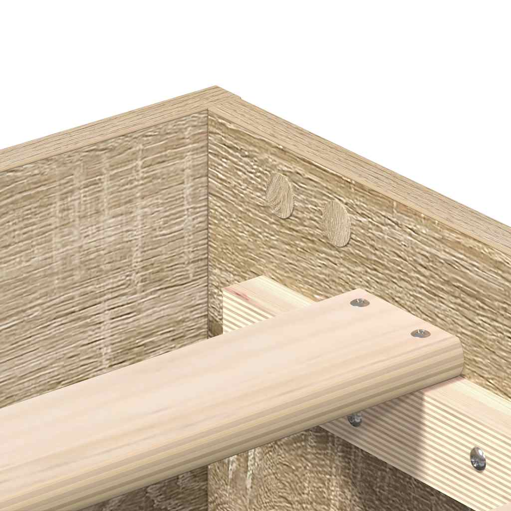 struttura letto senza materasso struttura letto in legno composito di rovere Sonoma