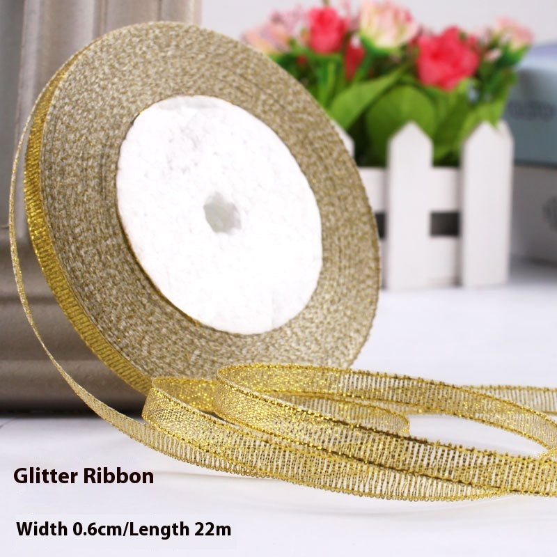 Colored Bands Gift Packaging Bow Ribbon