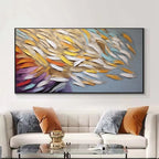 Handmade Oil Painting Canvas Wall Art Decoration Abstract Colourful Pictures Modern Family Bedroom Decor Rolled Frameless Unstretched Painting