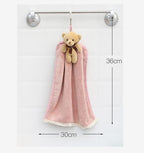 Coral velvet dish towel bathroom hanging absorbent towel