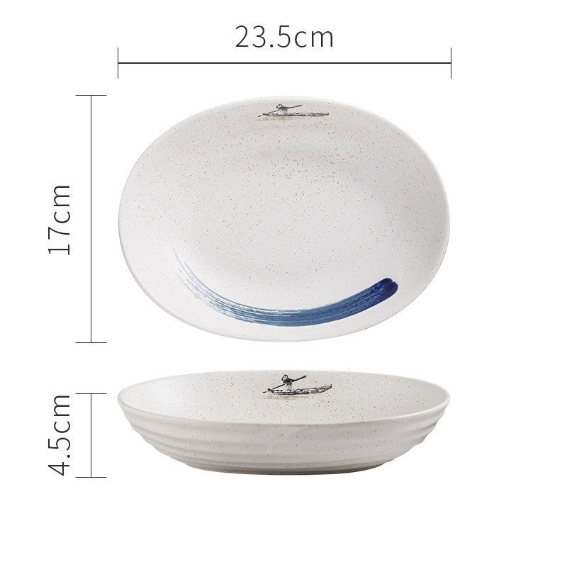 Creative Shaped Tableware With Large Irregular Ceramic Bowls