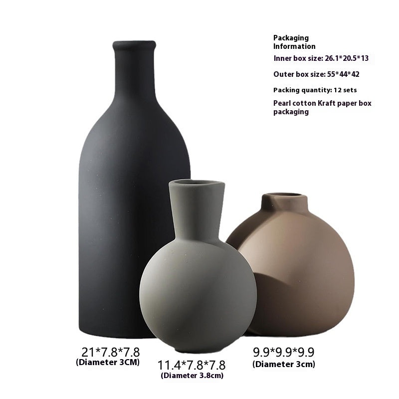 Nordic Creative Origami Vase Ins Style Dining Table Floriculture Living Room Decoration Hallway TV Wine Cabinet White Ceramic Vase