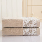 Wisteria flower cotton 32 ply jacquard absorbent towel