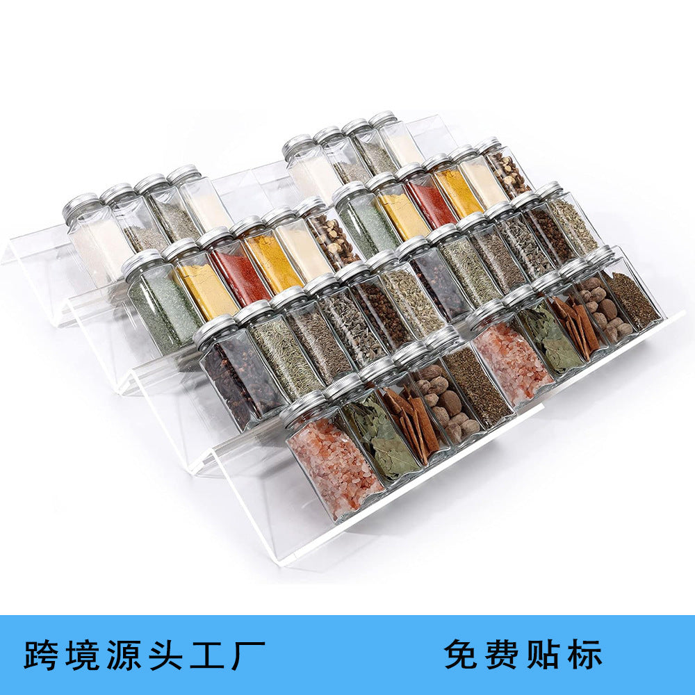 Kitchen Acrylic Spice Display Storage Rack