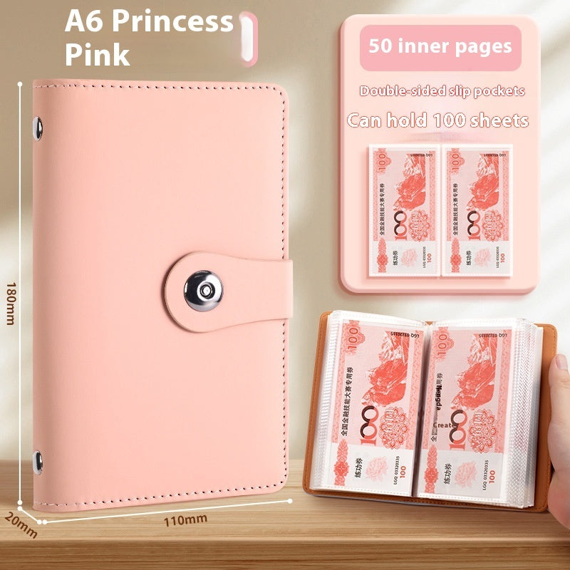 Saving Book Can Be Put Only Cash Storage Wallet Storage Bag