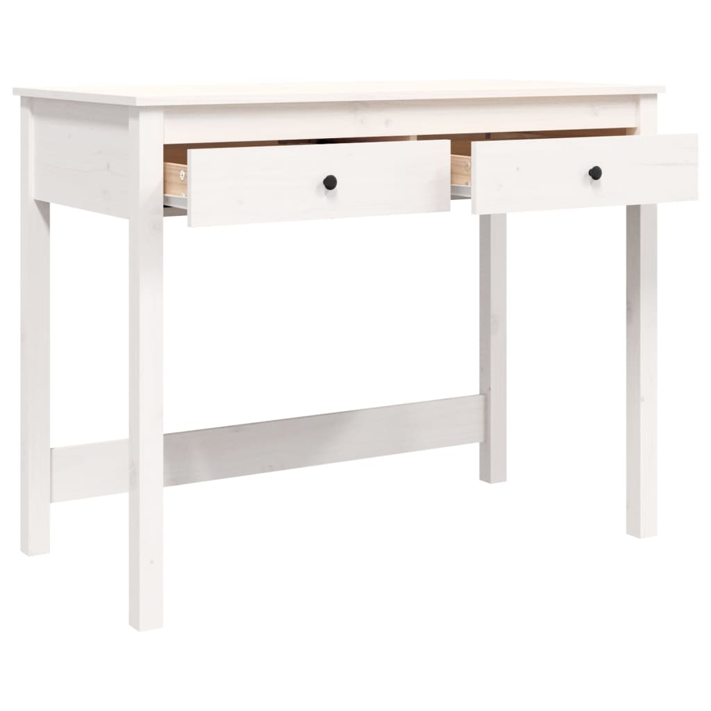 Scrivania con cassetti 100x in legno massello di pino