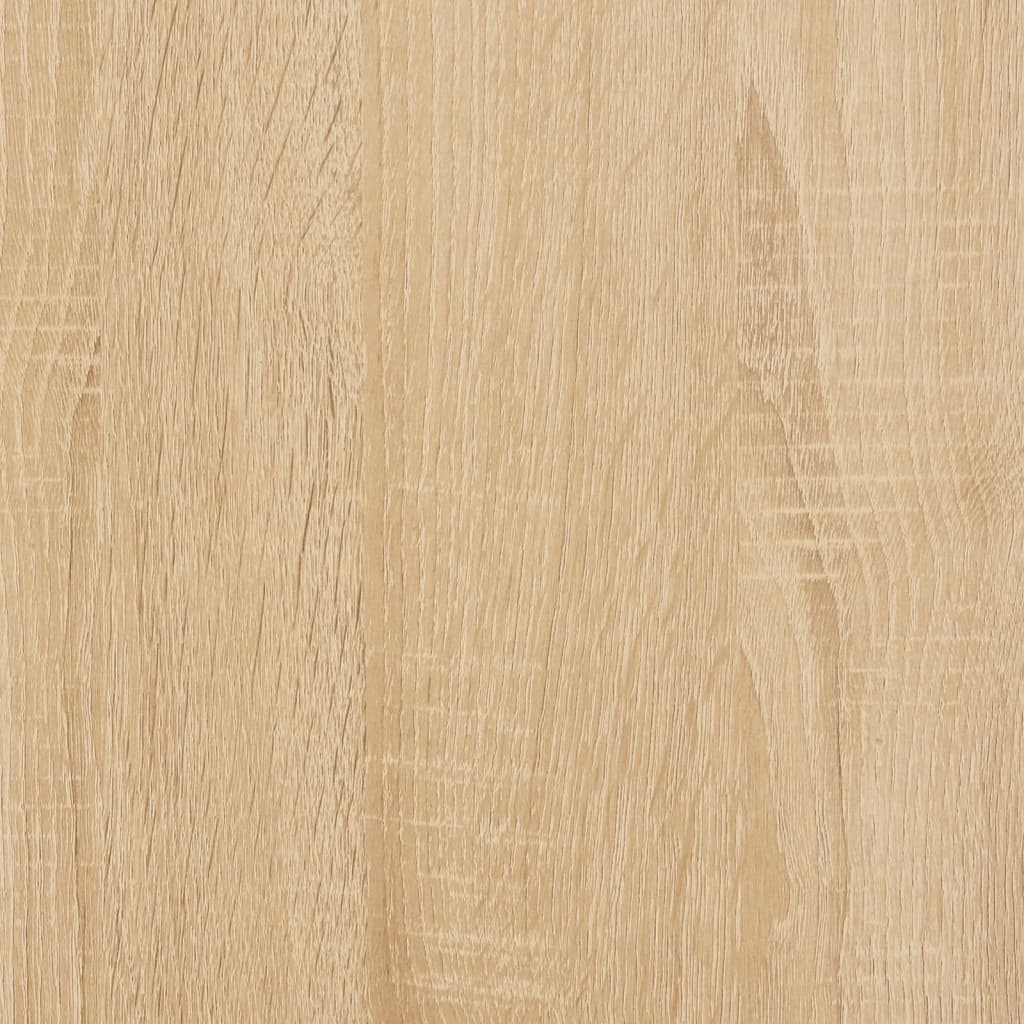 Struttura letto senza materasso in legno composito di rovere Sonoma