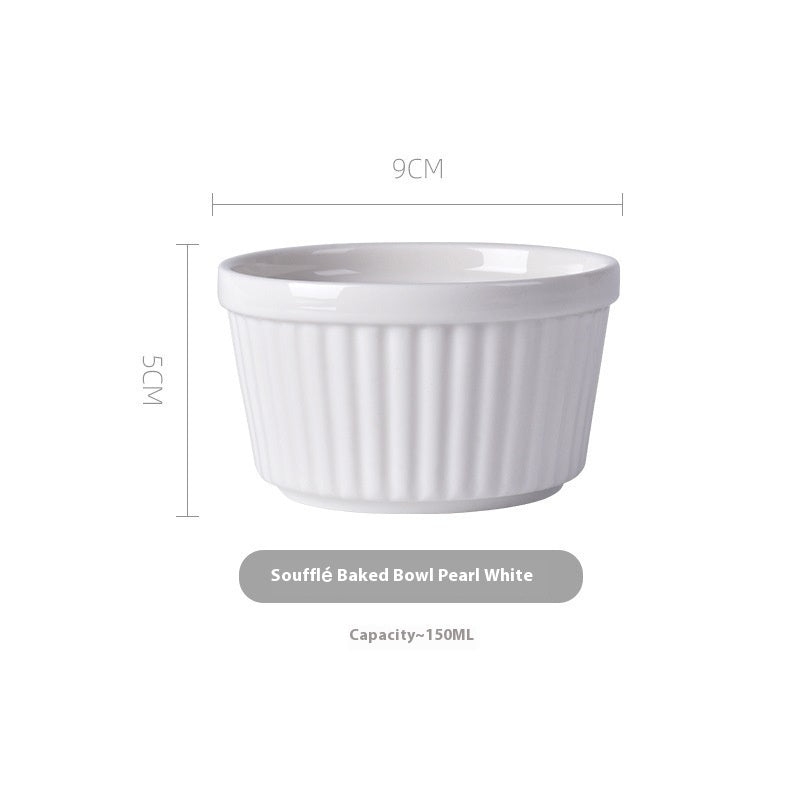 Household Shufulei Baking Caramel Cloth Oven Ceramic Steamed Egg Bowl