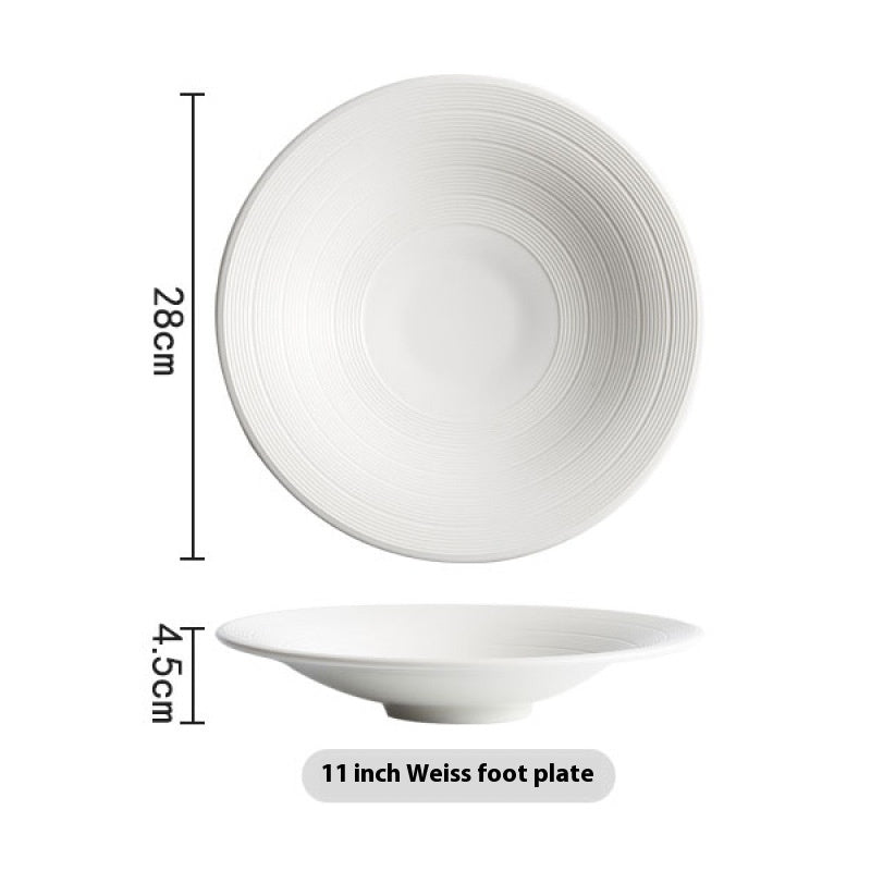 White Household Tableware Bowl Basin