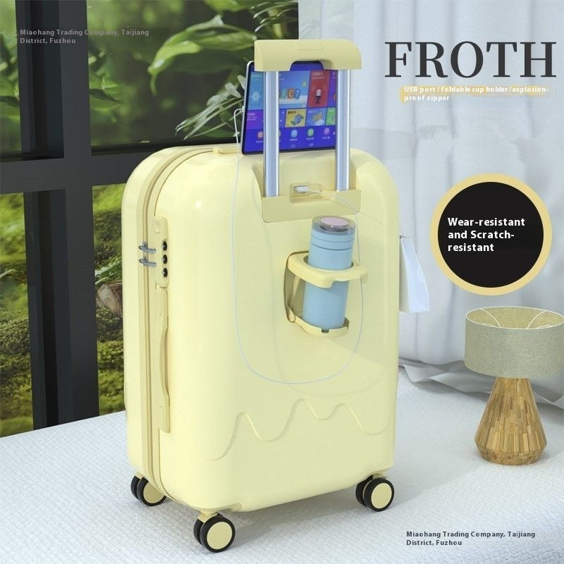 Ice Cream Pattern Luggage Small Lightweight Universal Wheel