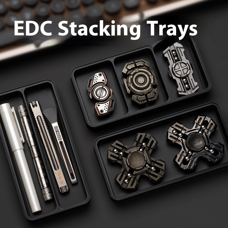 Stacking Dining Tray EDC Desktop Storage Box Tray Workbench Compartment Sundries