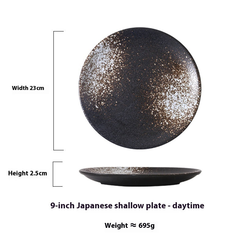 Japanese Household Simple Ceramic Shallow Plate